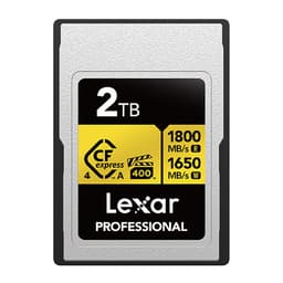 Lexar 2TB Professional GOLD CFexpress 4.0 Type A Memory Card