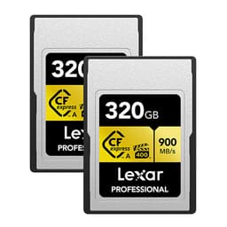 Lexar 320GB Professional CFexpress Type A Card GOLD Series (2-Pack)