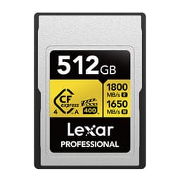 Lexar 512GB Professional GOLD CFexpress 4.0 Type A Memory Card
