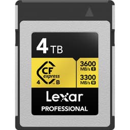 Lexar 4TB Professional GOLD CFexpress 4.0 Type B Memory Card