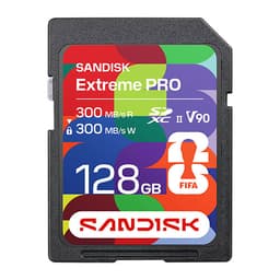 SanDisk 128GB Extreme PRO UHS-II SDXC Memory Card (FIFA World Cup 2026 Edition)