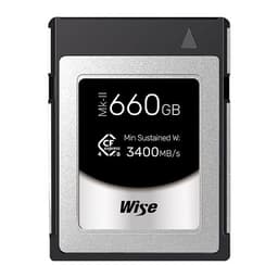 Wise Advanced 660GB CFexpress 4.0 Type B PRO Mark II Memory Card